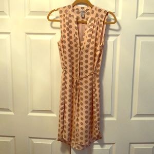 Button down sleeveless shirt dress